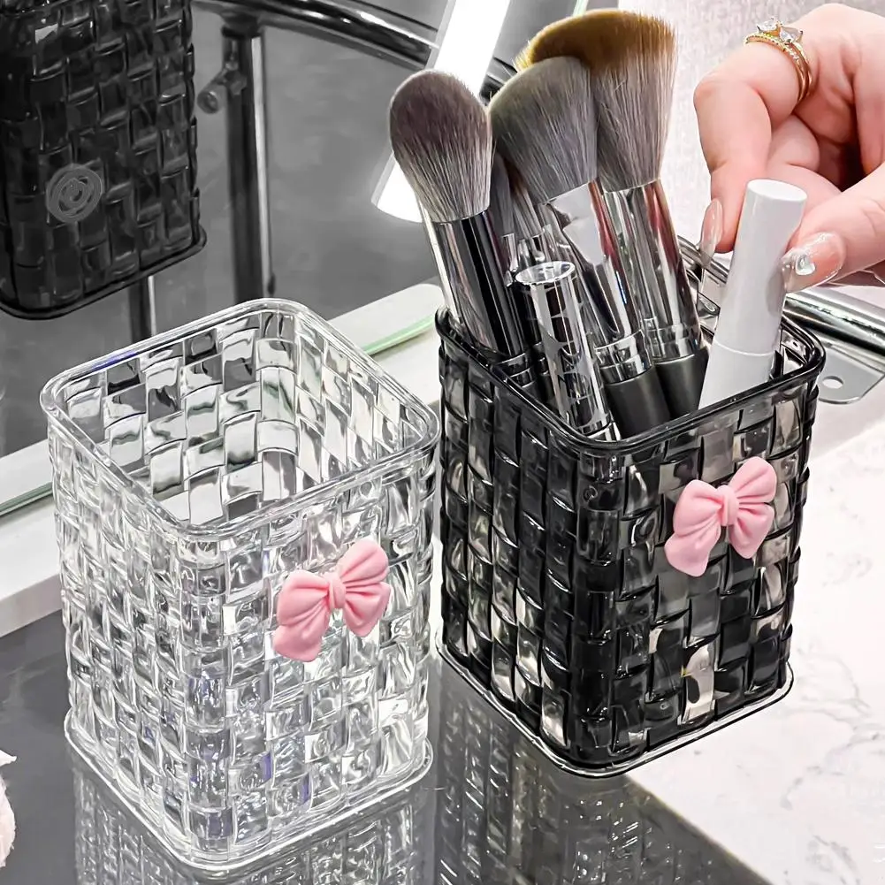 Caixa organizadora de maquiagem em acrílico transparente, organizador de maquiagem para mesa, suporte para gloss labial, expositor de esmaltes, caixa de joias