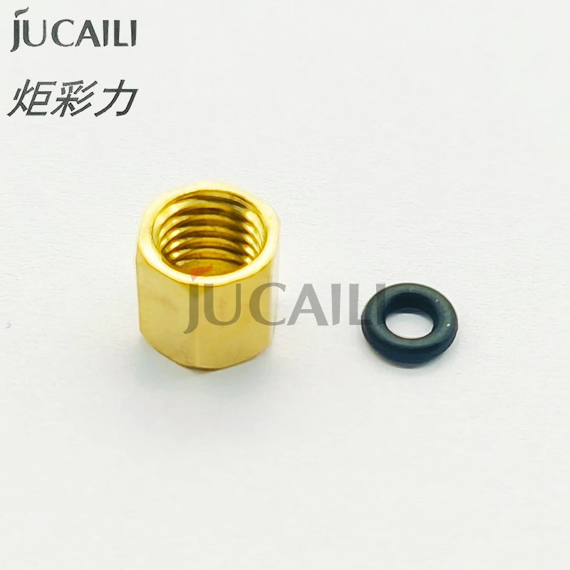 JCL 8Pcs Copper Nut Connector Set for Ink Damper Dumper Tube for XP600 for Allwin Galaxy Printer