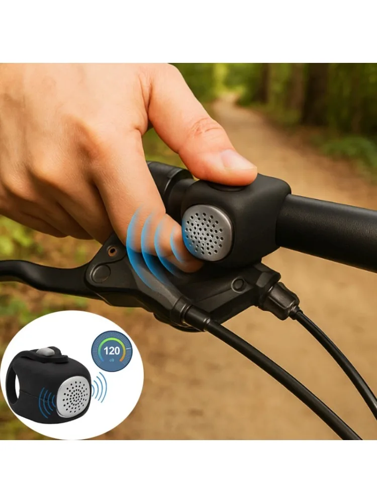 AliExpress Electric Bicycle Bell Bike Horn 3 Sound Mode Motorcycle Warning Horn MTB Road Cycling Handlebar Bells Loud Bell for Safe Riding