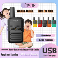 2pcs Gifts Wireless Intercom Colorful Fuselage Transceiver 2-way RadiosTable Mini Toys Long Range Talki Walki Walkie Talkie