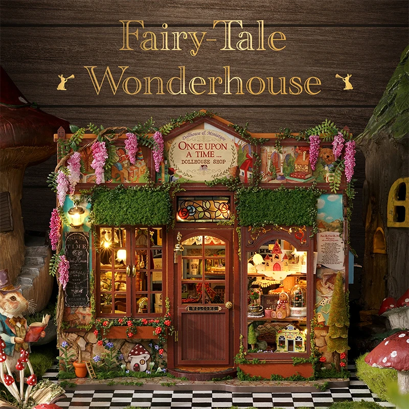 

DIY Wooden Doll Houses Miniature 3D Puzzle Assembly Building Model Kits Dollhouse with Furniture for Friends Birthday Gifts