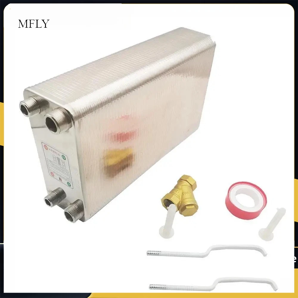 100 Plates stainless steel heat exchanger Brazed plate type water heater SUS304