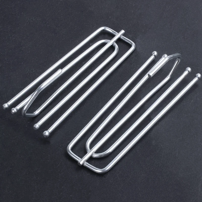 Window Treatment 4 Prongs Pinch Pleat Drapes Curtain Hooks 40Pcs