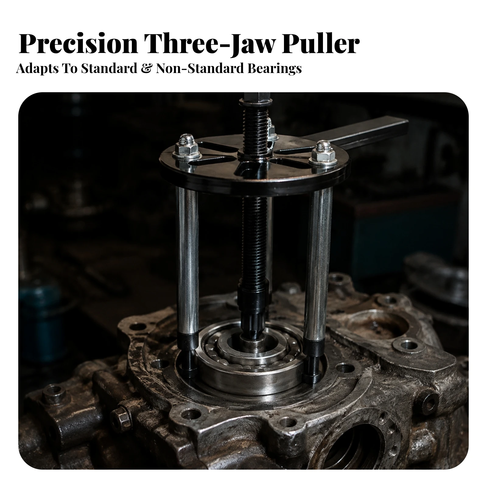 Bearing Puller Kit with Case Professional Bearing Puller with Storage Case Corrosion-Resistant Portable for Mechanics, Garage