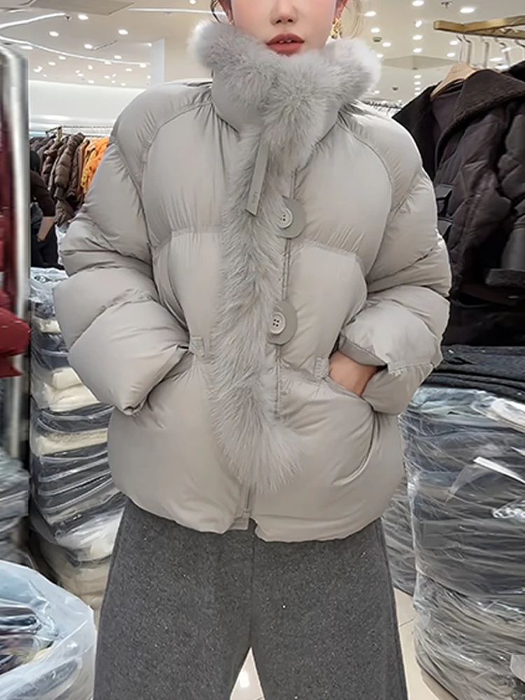 

Trendy Faionable Women's Cotton Jaet Collar Winter Slimming Design Versatile New Sle Elegance Clothes Korean Version Lo...