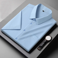 Men Waterproof Shirts 52 54 Short Sleeve Plus Size Big Shirt 10XL 9XL 12XL 50 Summer Formal White anti oil Shirt 160KG