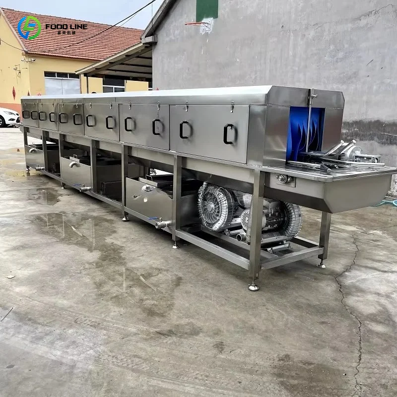 Multifunctional Stainless Steel Cleaning Machine, Flipping Plastic Basket & Chicken Cage Crate Washer