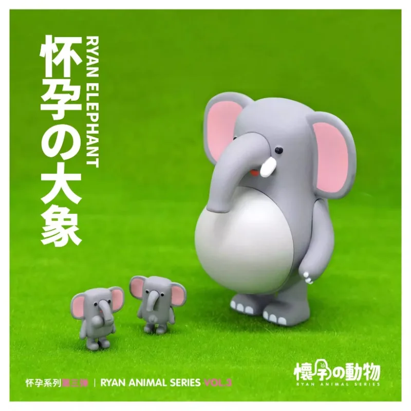 Pregnant Animal Series Blind Box Third Edition Trendy Cute Animal Lutra Lutra Dolphin Anime Model Collection Ornament Toy