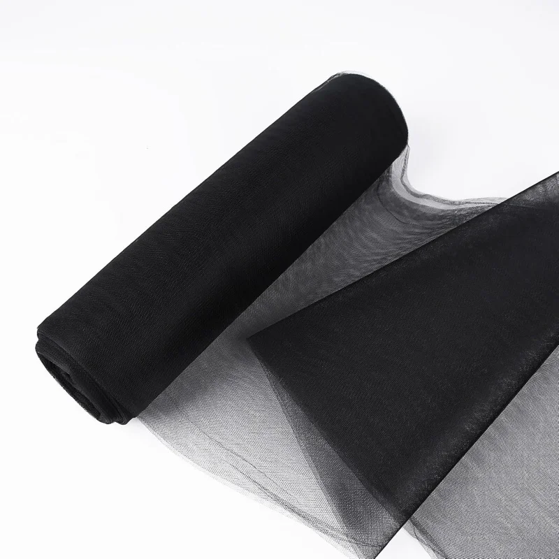 Black Tulle Fabric Rolls, Tulle Bolt for Wedding & Baby Shower Party Decor, DIY Tutu Wrapping Craft Supplies