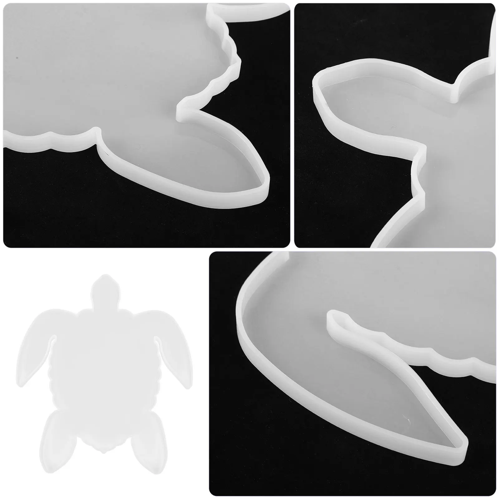

Ocean Silicone Tray Mold with Turtle Whale Easy Release Jewelry Tray Mold for Resin Jewelry Craft DIY