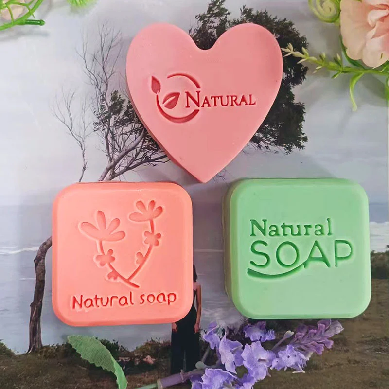 Natural Handmade Soap Stamp Clear Diy Natural Plexiglass Soap Chapters with Handle Acrylic Soap Making Chapters Customize Good