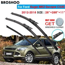 Car Wiper Front Rear Blades Set For Ford Kuga MK2 Escape C520 2012 2013 2014 2015 2016 2017 2018 Front Rear Window 28