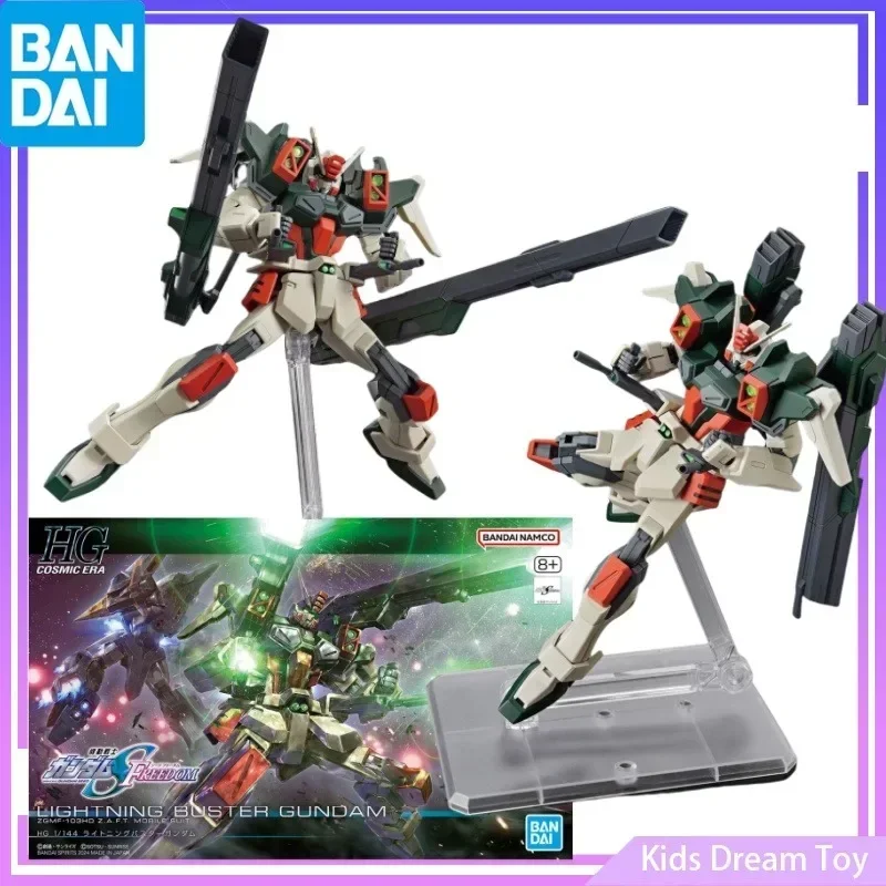 

Bandai in Stock Original HGUC GUNDAM Anime Figures LIGHTNING BUSTER GUNDAM Action Figures Toys Collectible Model Gifts for Kids