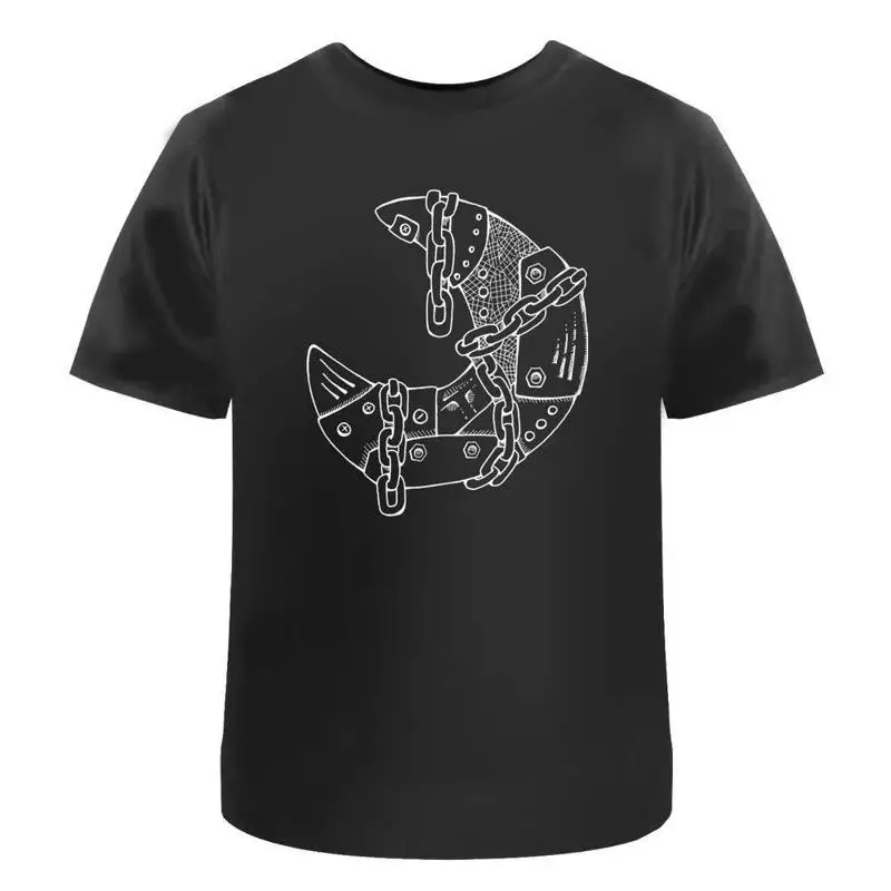 

Industrial Moon Illustration' Cotton T Shirt Ta048029