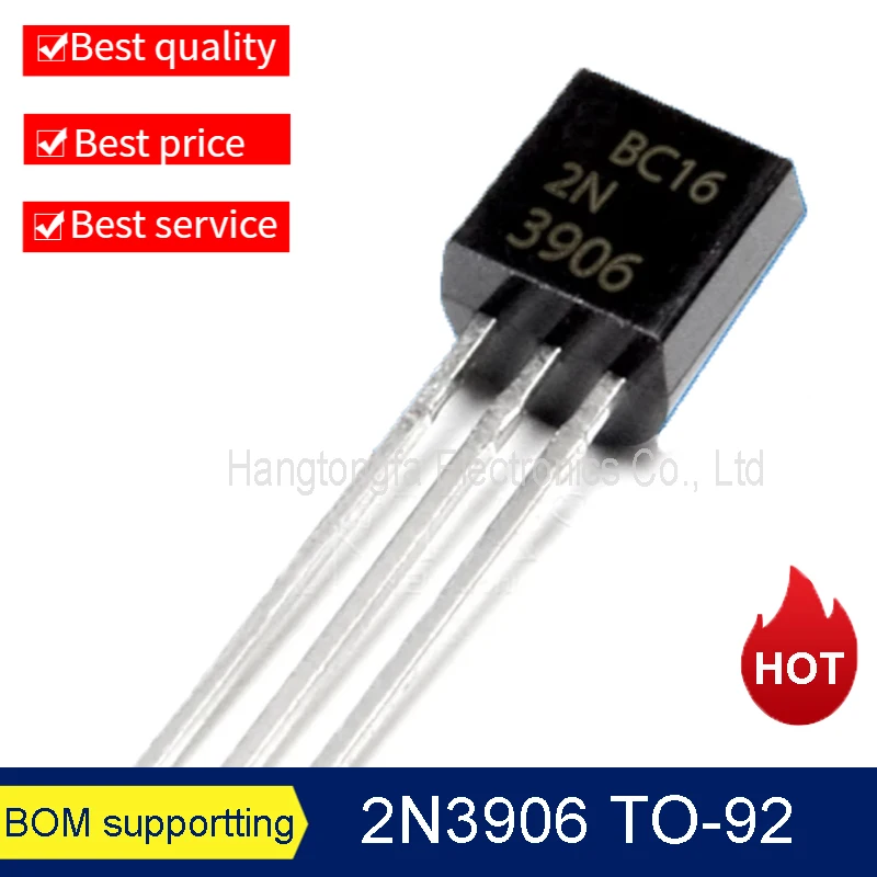 100Pcs/Lot  2N3904 TO-92  2N3906 2N2222 2N2907 2N5401 2N5551 TRANSISTOR (PNP)  DIP Triode Transis  Voltage Stabilizing Tube  New