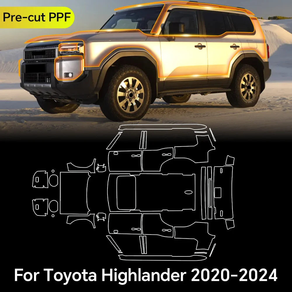 

For Toyota Prado 2024 2025 TPU Paint Protection Film Clear Bra Car Body Anti-scratch Pre-cut PPF Invisible Resistant Repairable