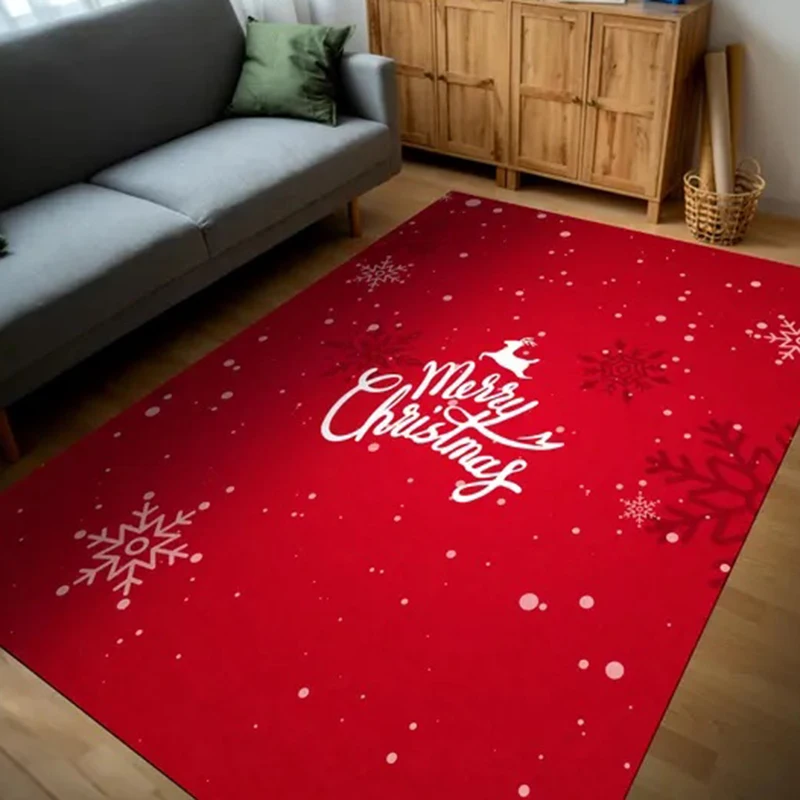 

Christmas Decorations Carpet for Living Room Home Decor Sofa Table Large Area Rug Bedroom Entrance Doormat Bathroom Non-slip Mat