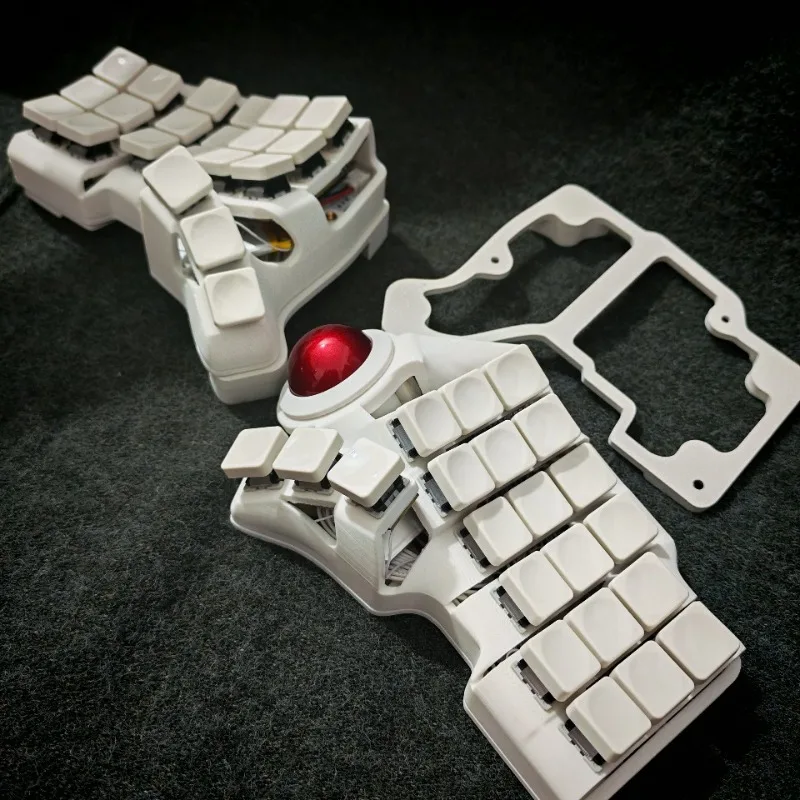 

Charybdis 3x6 Split Keyboard Kit Custom Hot-swap Trackball Bluetooth Wireless Keyboard Supports Ergonomic ZMK Game Accessory