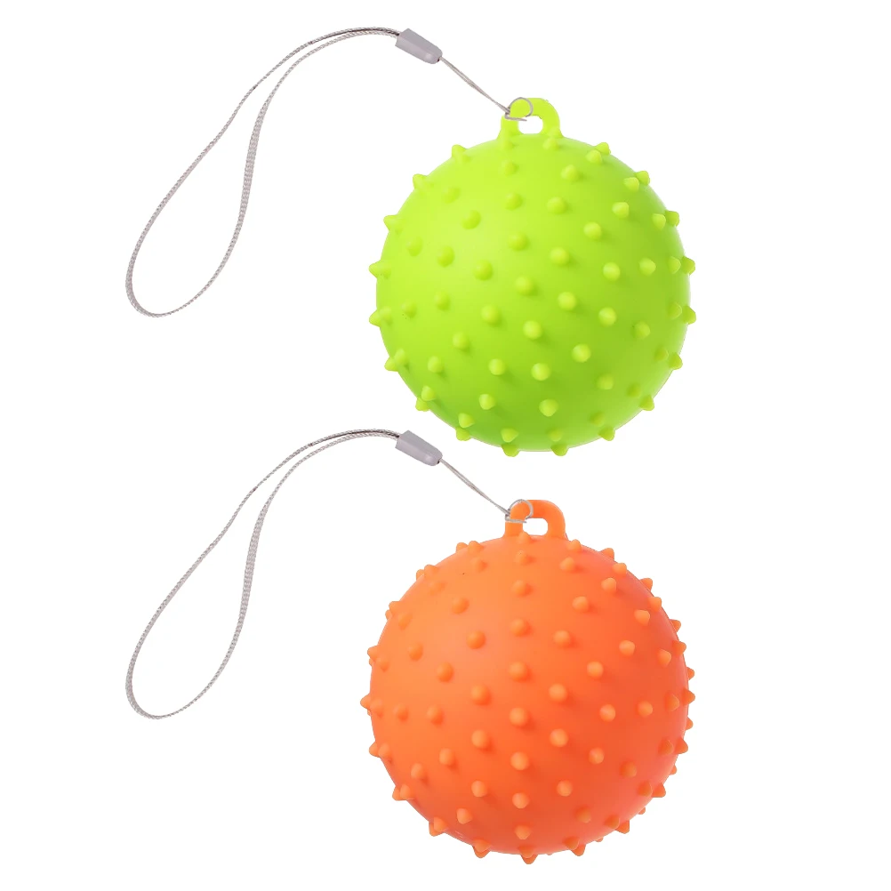 

2Pcs Massage Ball Silicone Grip Balls for Adults Hand Muscle Relaxation Portable Small Size Lightweight Practical