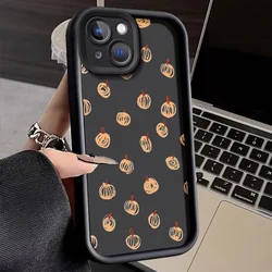 Sky ladder painted Halloween full screen pumpkin phone case For iPhone 11 12 13 14 15 pro max