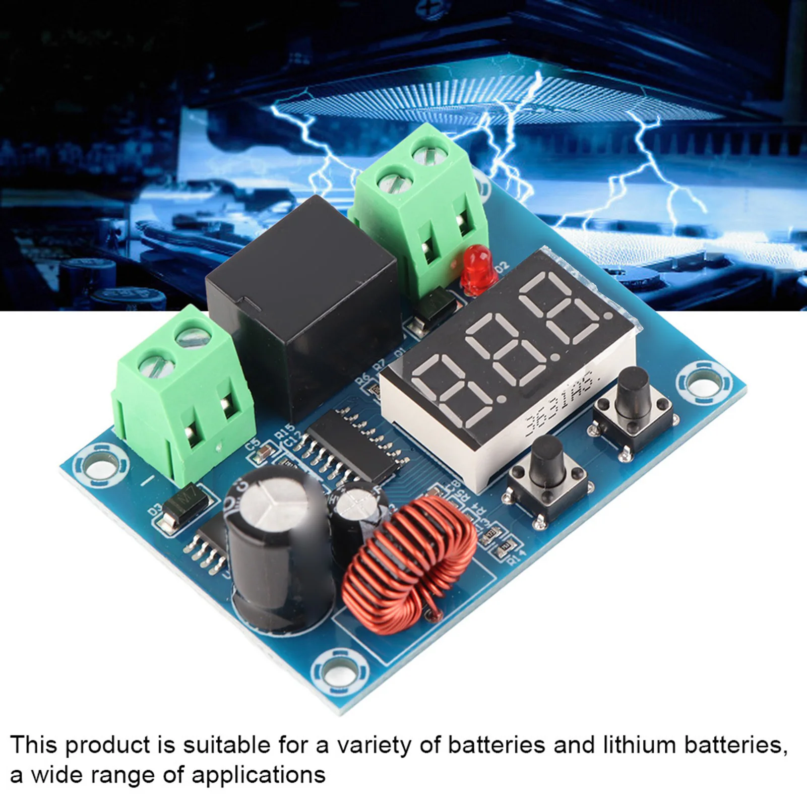 Low Voltage Disconnect  Module XH‑M609 12‑36V Digital Display DC Battery Low Voltage Disconnect  Module