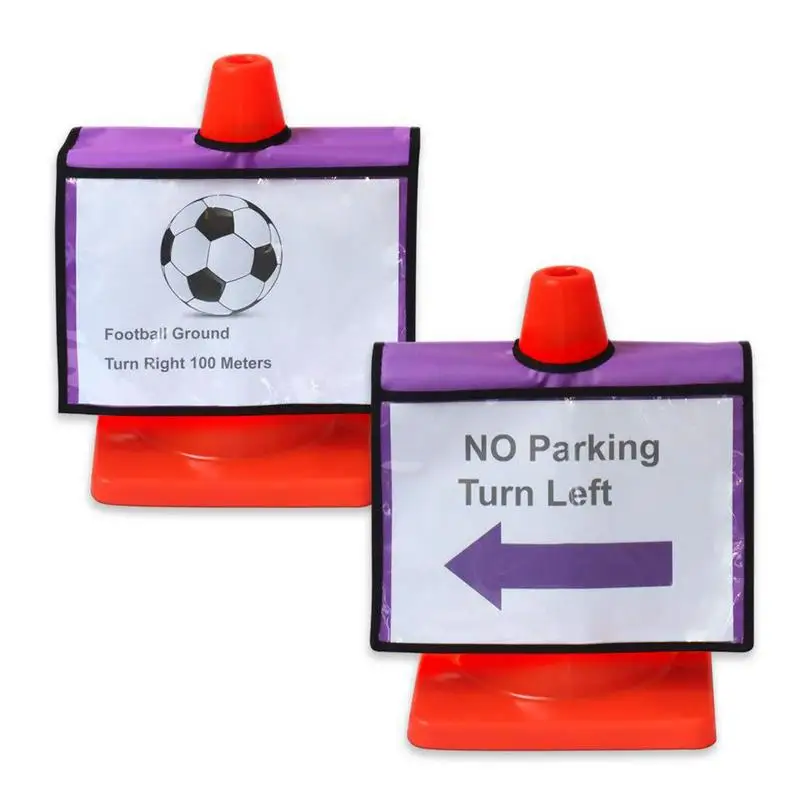 Outdoor Traffic Cone Sleeve Traffic Cone Signal Cover Reusable Sports Activity Warning Sign PVC Traffic Cone Cover For Outdoor