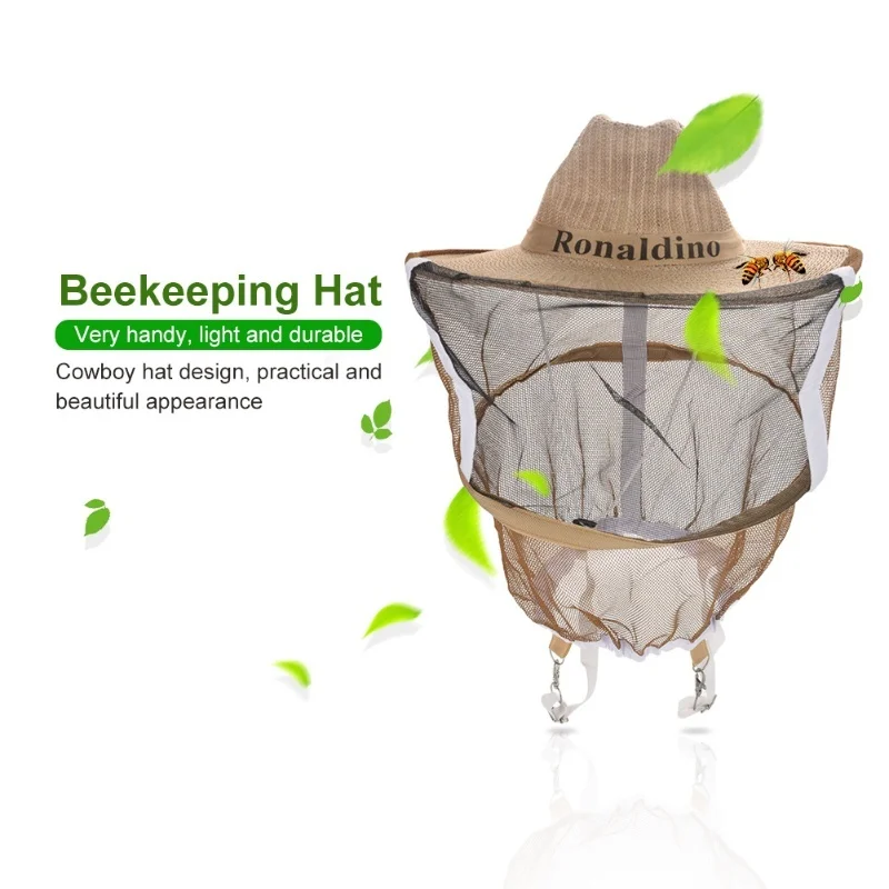 Bee protection hat Bee protection hat Beekeeping Beekeeper Hat Garden Guard Anti Mosquito Bee Insect Bug Face Head Veil view 3