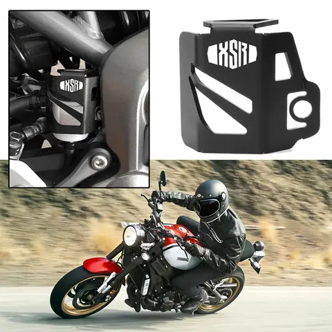 For Yamaha XSR700 XSR900 XSR 900 Modified Motorcycle Rear Brake Fluid Reservoir Guard Cover Oil Tank Cup Protection Accessories