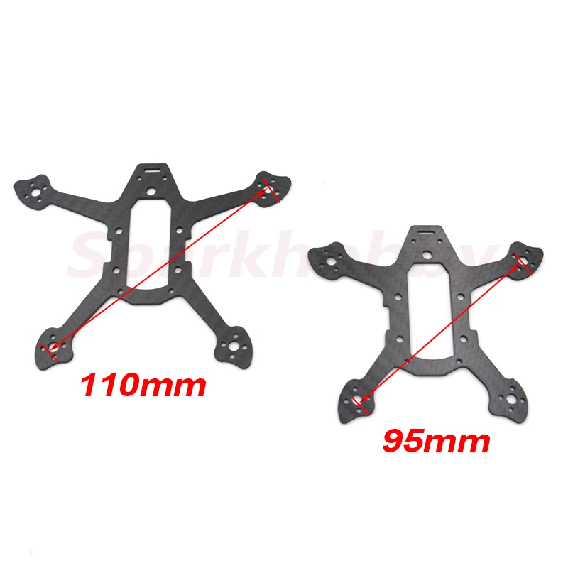 SALE 95GT 95mm 110GT 117mm Frame kit For LDARC 95GT 110GT PNP 2840 Propeller Plastic Canopy Carbon Fiber Frame RC FPV Drones