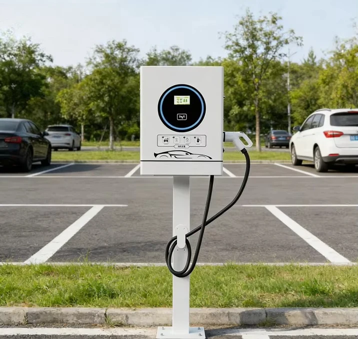 Electric Cars Charging Piles LCD Touch Screen Intelligent Car Charging Piles 40kW 60KW Wall-Mount DC EV Chargers