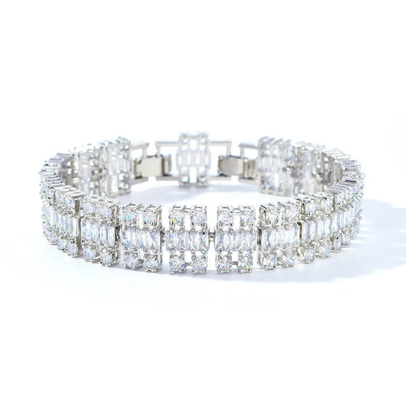 

HIBRIDE New Fine Glitter White Multicolor Bracelet Women's Clothing Jewelry Set for Dubai Wedding Prom Holiday Gift Travel B171