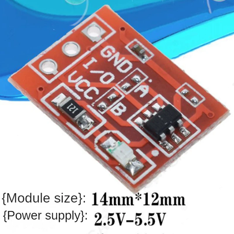 60Pcs TTP223 Touch Sensor Touch Button Module Self -Lock -To -Point Capacitance Switch Unilateral Transformation, Easy To Use