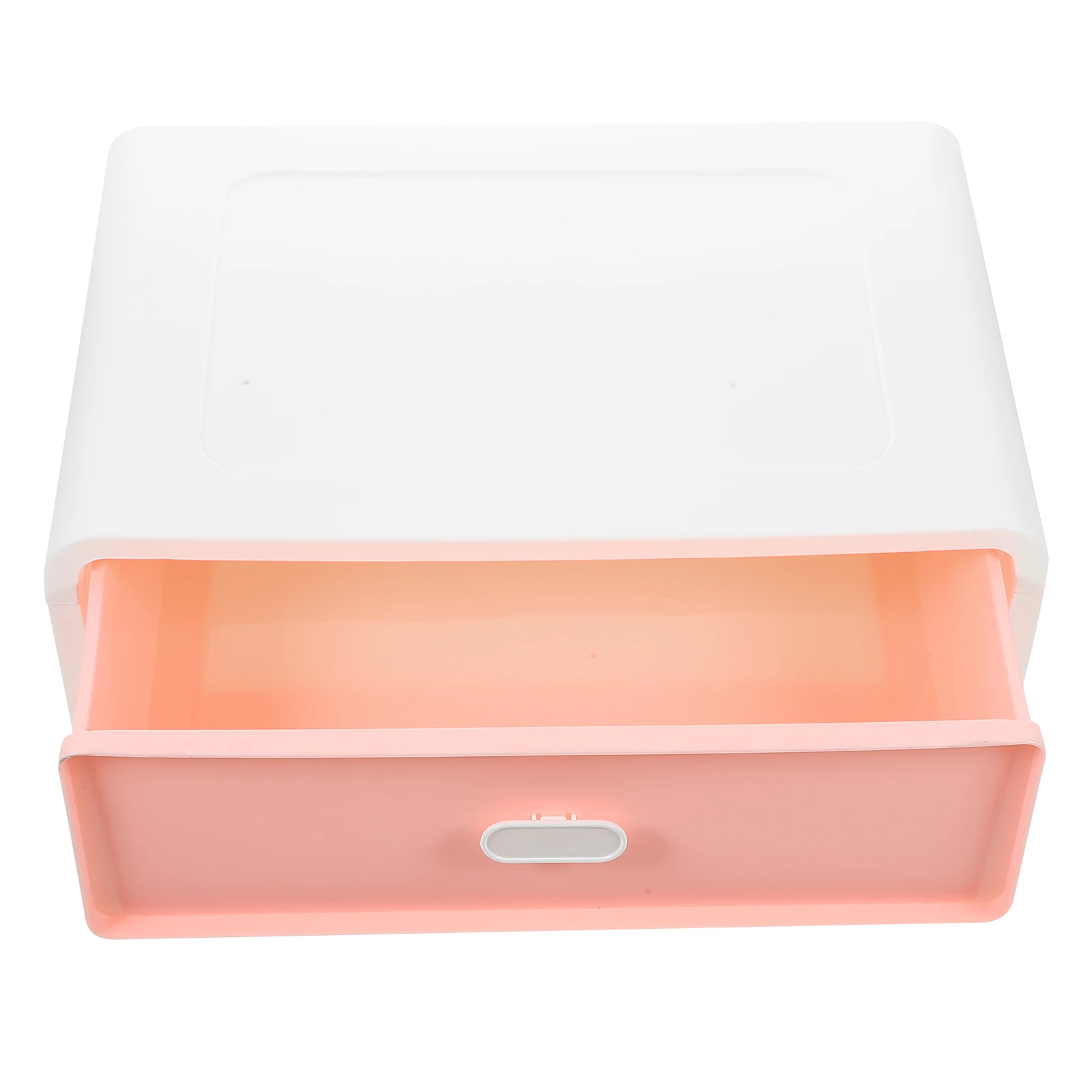 Pink Single Box A4 Paper PP Material Desktop ganizer Bins Storage Drawer Drawer Containers Plastic Storage Containers