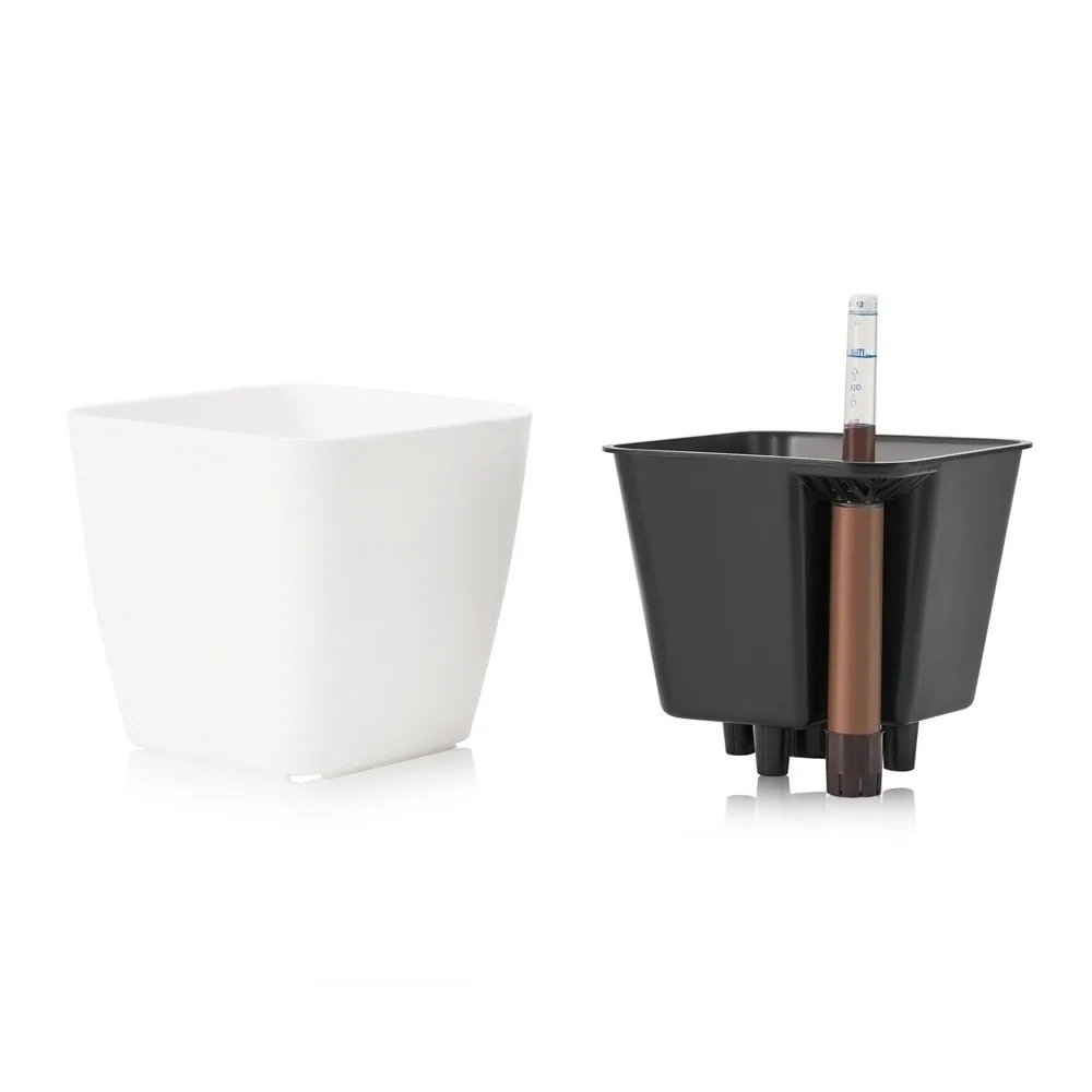Durable With Water Level Meter Self-Watering Plant Pots Double Layer Home Decor Lazy Planter Pot Self-Watering Pot Home