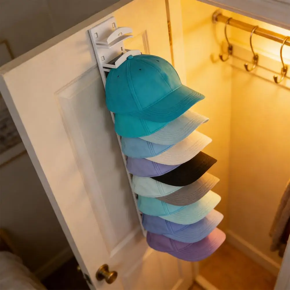 

Органайзер для шляп, настенное крепление, многослойная бейсболка, держатель для хранения, компактная вешалка для двери спальни, шкафа, вешалка для шляп