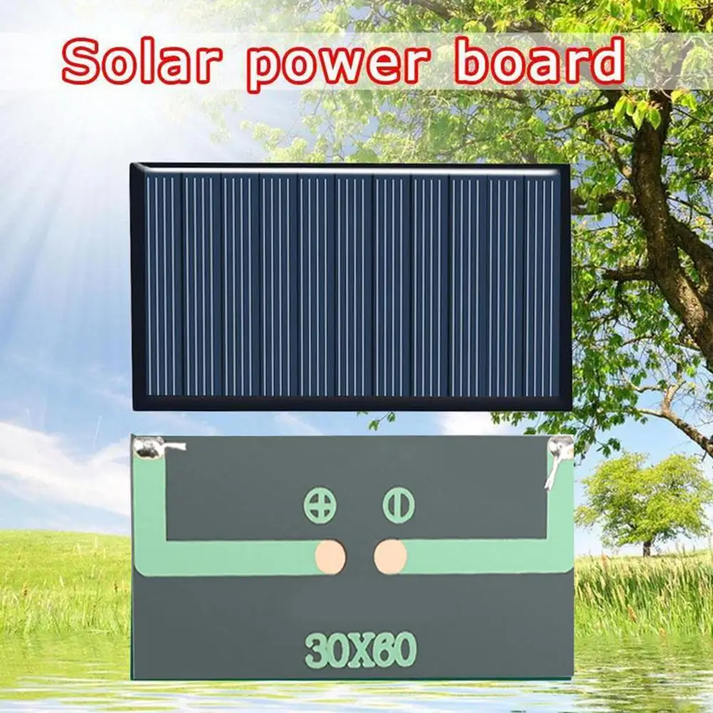 5V 75mA Solar Panel Drop Glue Board DIY Solar Silicon Panels Polycrystalline Board Solar Cell Garden Light Power Accessories