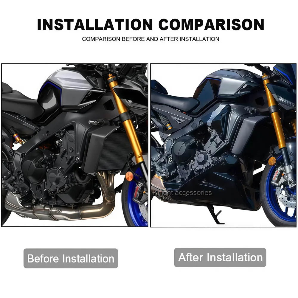 For MT09 MT-09 SP XSR 900 TRACER9/GT 2021-2025 New accessories Body guard Underbody guard Engine under guard Fairing guard