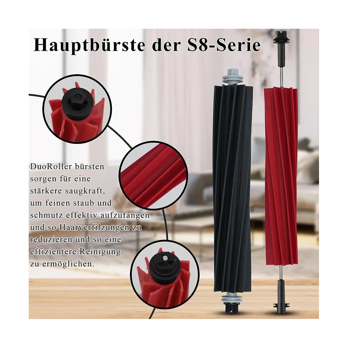 Accesorios para Robot aspirador S8 Pro Ultra, sistema de cepillo doble mejorado, cepillo principal, toallitas