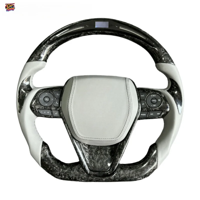 FOR Toyota Camry Corolla Customized LED Sport Forged Carbon Fiber Automotive Steering Wheel Without Airbag