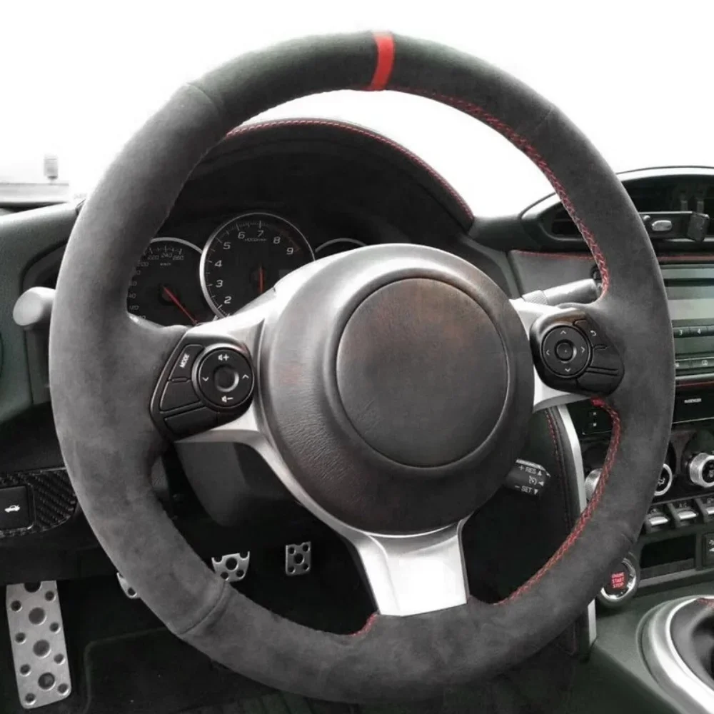 

DIY Car Steering Wheel Cover Comfortable Suede For Toyota 86 2016-2019 Subaru BRZ 2016 2017 Car Accessories Steering Wrap