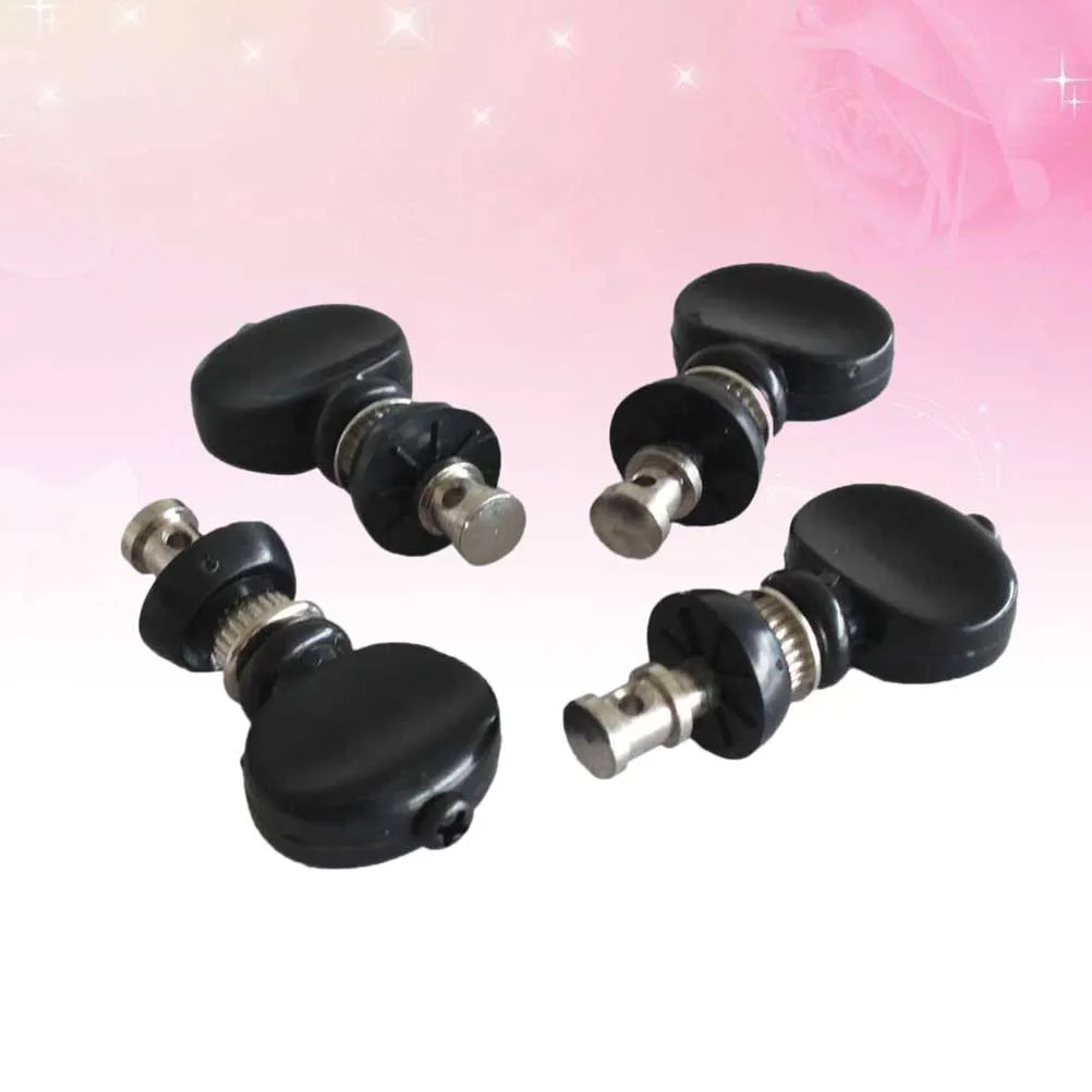 

4pcs Gc501H Ukulele Tuning Pegs Silver High-Grade Plastic Steel Center Pin Heads Tuner Machines Strings Tuning Peg For Classical