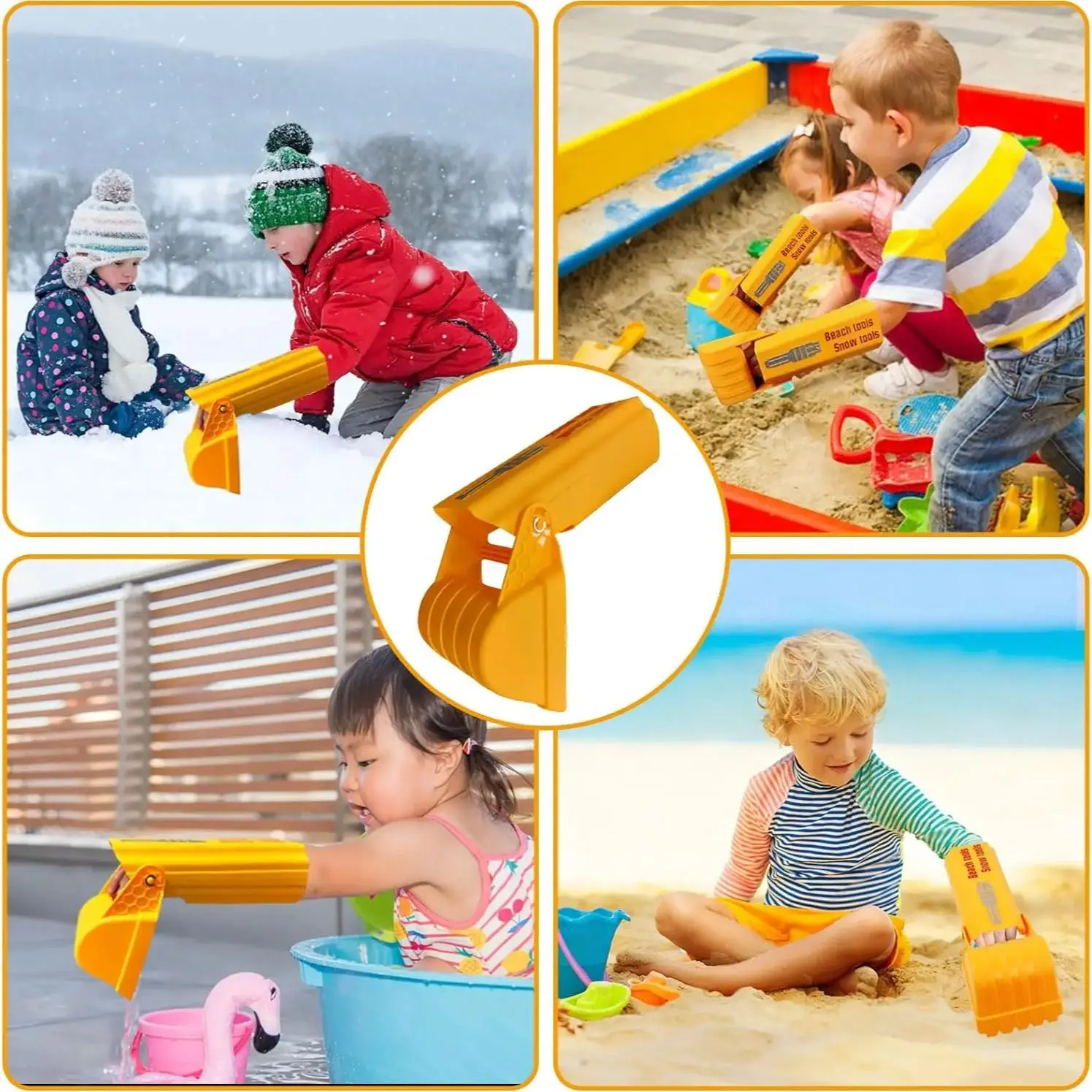 1/2 قطعة حفارة حفر اليد الذراع الرمال الثلوج طفل لعبة للشاطئ مجرفة أداة اللعب في الماء صبي فتاة لعبة في الهواء الطلق للأطفال الصيف #5
