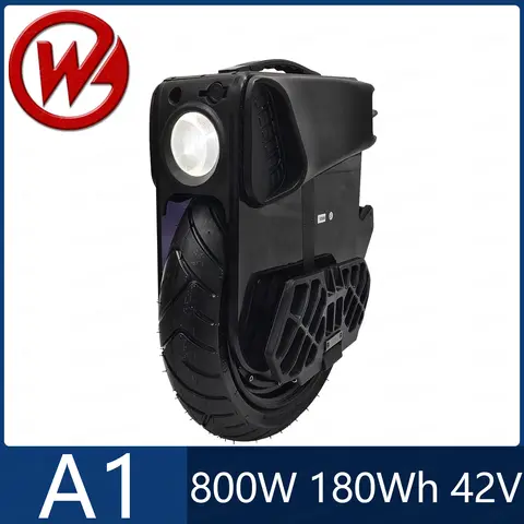 Begode-monociclo eléctrico A1, Motor de 800W, 50S, 180Wh, 42V, batería 80/70-10, neumático sin cámara IP67, resistente al agua, 28 km/h, velocidad de giro libre EUC