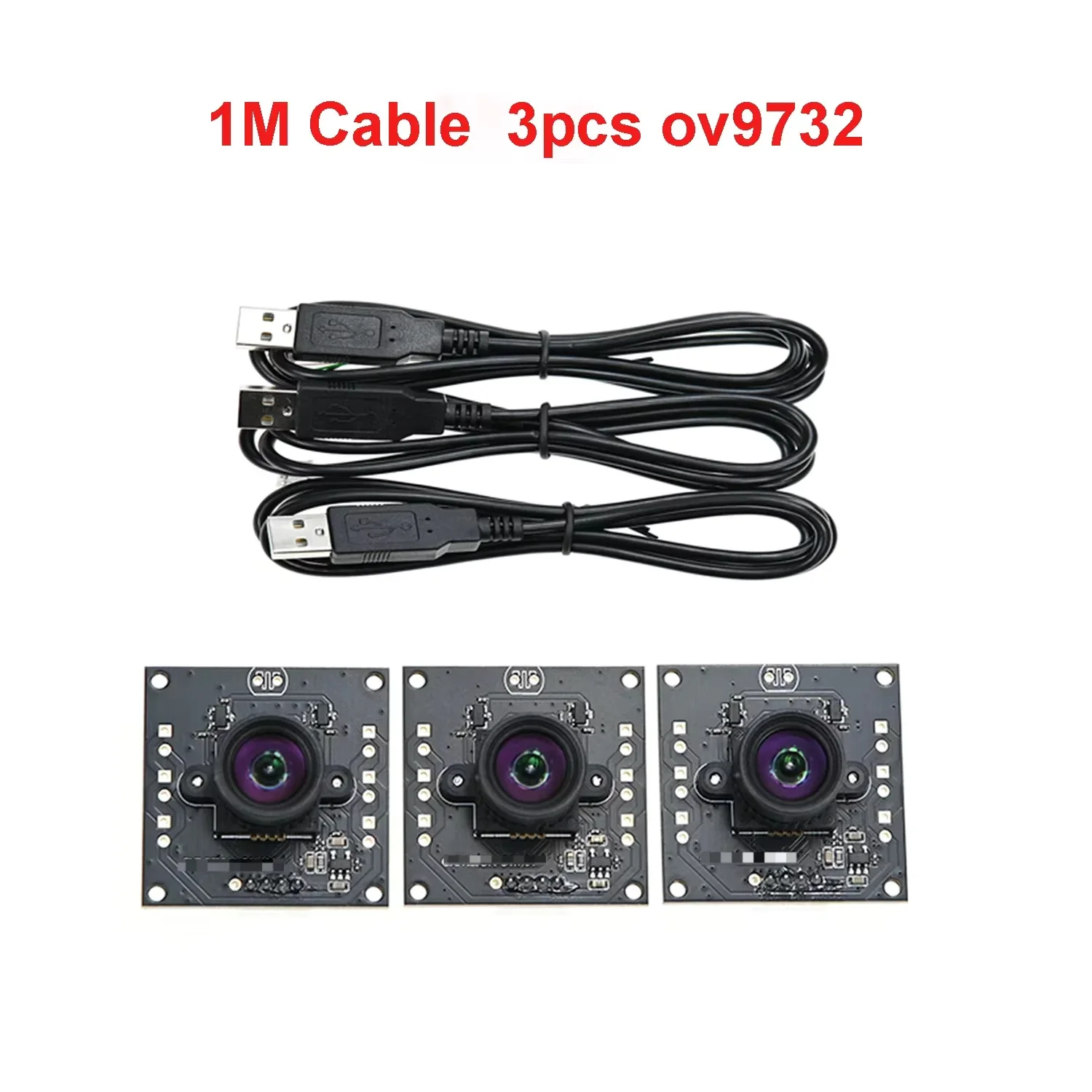 

Модуль USB-камеры OV9732 1080p с сенсором 1/4 дюйма, углом обзора 100 градусов, 30 кадров/с, кабелем 2м/1м, без искажений, совместим с Autodarts.io, не требует драйверов