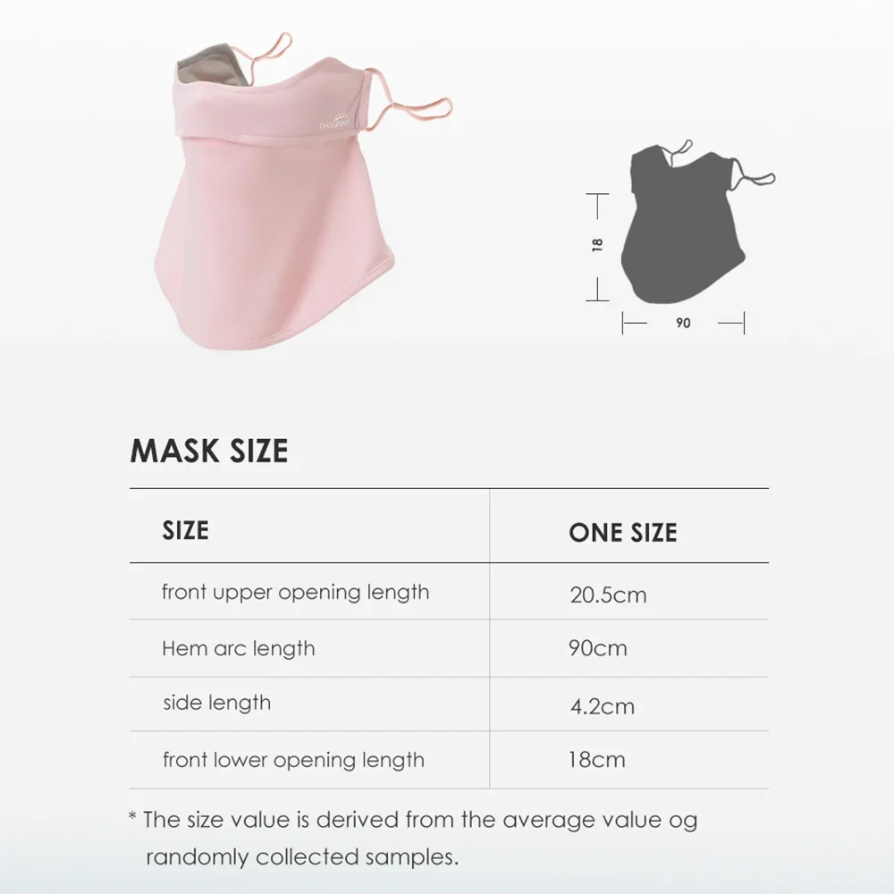 OhSunny nuova maschera di protezione solare per bambini i bambini si adattano al regolatore dell'orecchio del viso Design di apertura del naso maschere traspiranti protezione solare