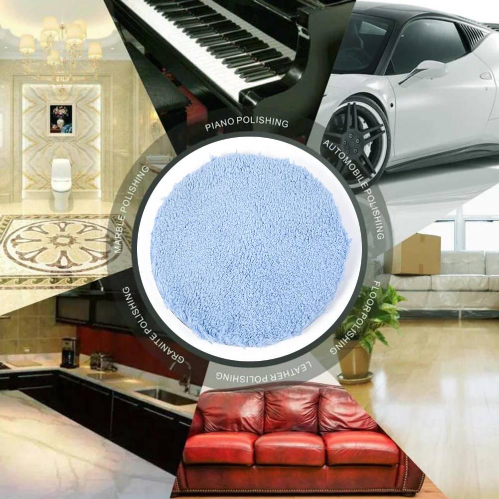 

Cleaning Polishing Pad Tool Waxing 1pc 5 Inch Buffing Detailing Disc Microfiber Replacement Accessory Automotive