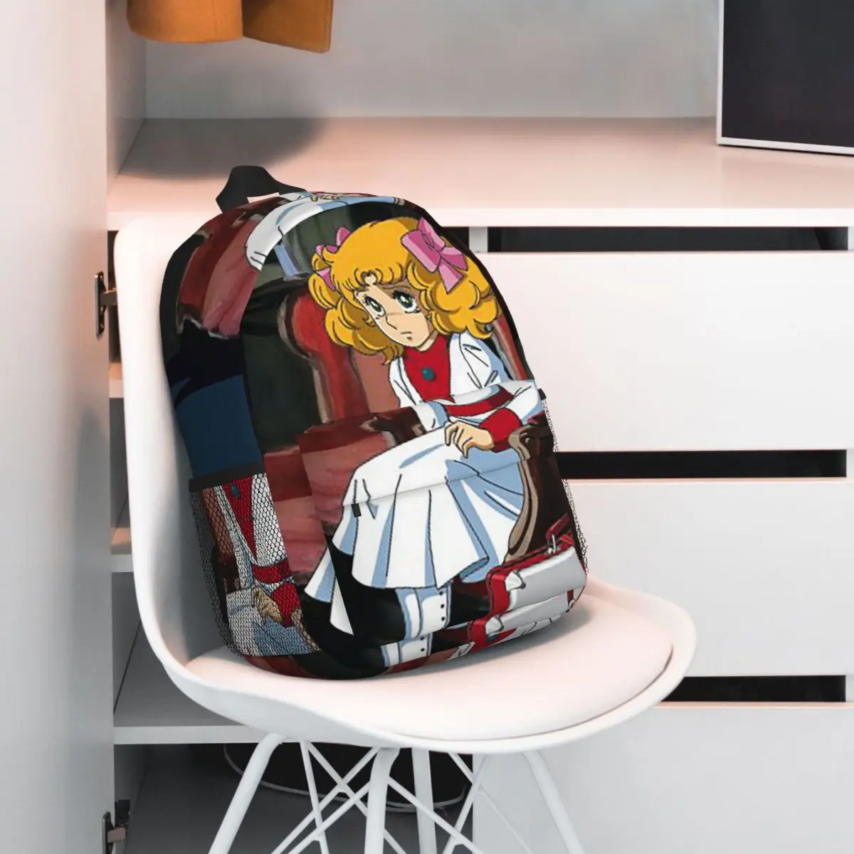 Anime Candy Candy Backpack Student BookBag Kids School Bag Computer Shoulder Bags for Men Women