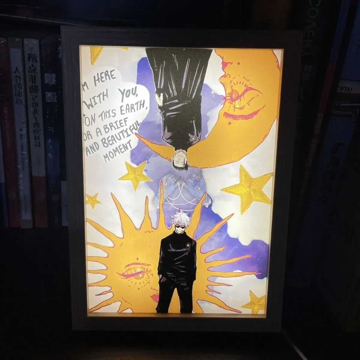 Jujutsu Kaisen Anime Figuur Led Gojo Nacht Licht Schilderij Decor Foto Satoru Gojo Kamer Decoratie Kind Verjaardag Kerstcadeau