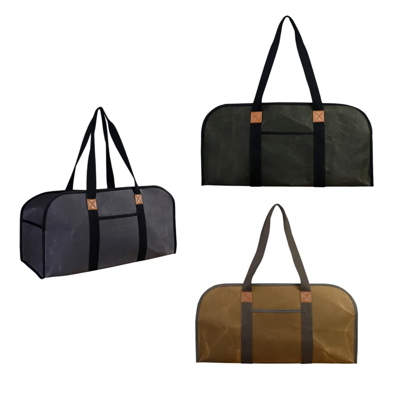 سجل تخزين حامل الناقل قماش الحطب حقيبة الخشب حمل في الهواء الطلق المحمولة المنظم سجل الناقل للحطب