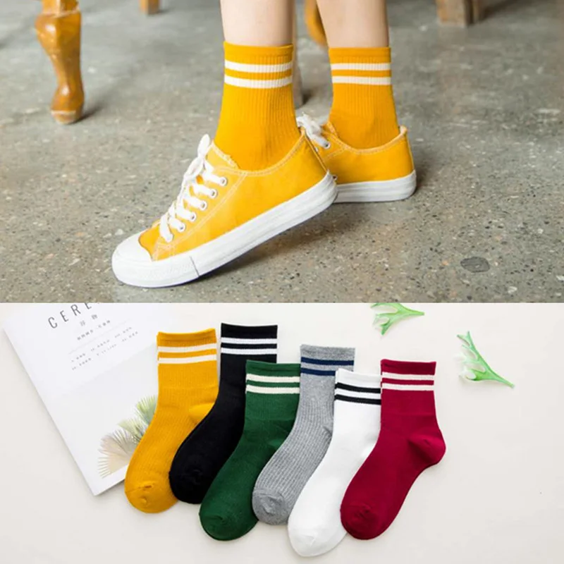 Cotton Thickness Cute Goodeal Novelty Funny Standard Loose Striped Men Long Socks Fashion Street Couple High-quality Youth Sock